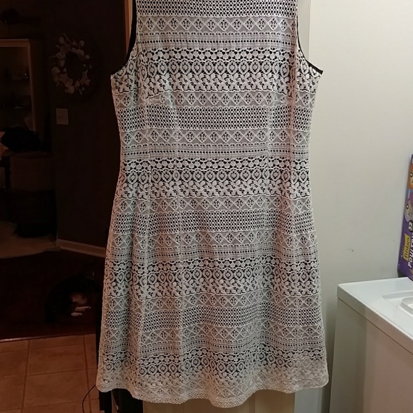 New York & Company Dresses & Skirts - New york and Co.white lacey cotton/nylon dress